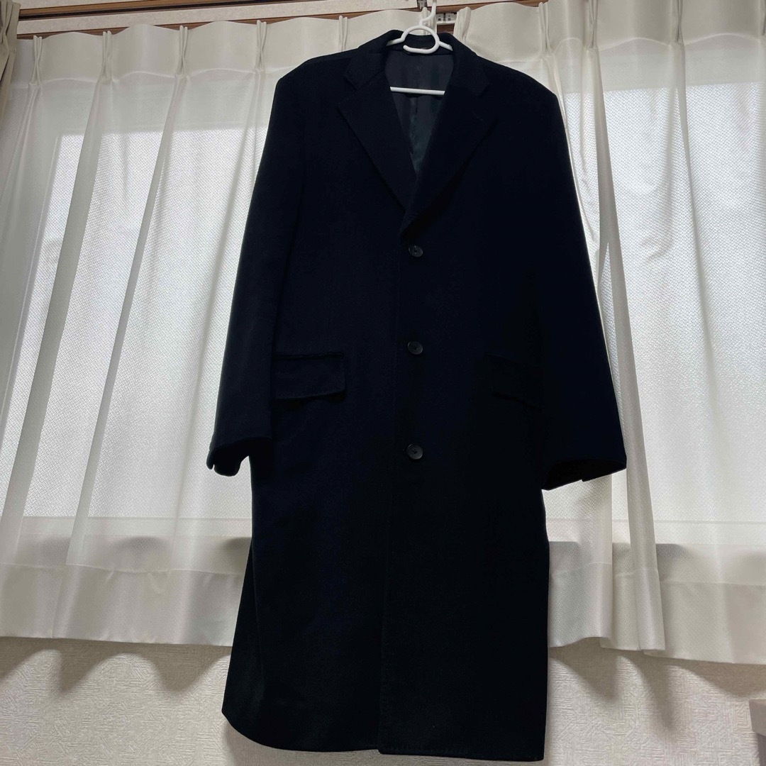 Yohji Yamamoto(ヨウジヤマモト)のヨージヤマモト   ダーバン  カシミヤ コート メンズのジャケット/アウター(ステンカラーコート)の商品写真