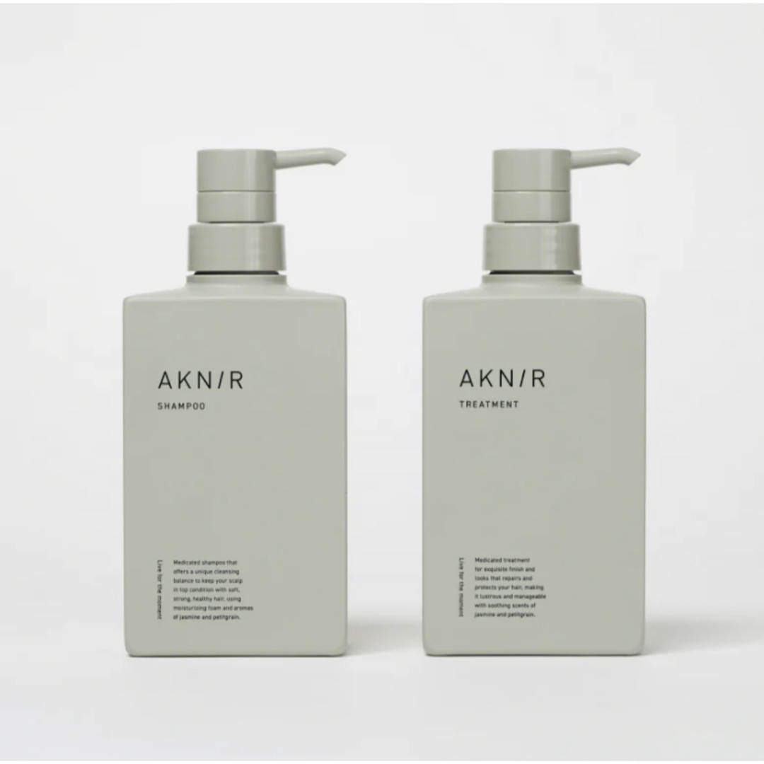 AKNIR shampoo＆treatment本体set コスメ/美容のヘアケア/スタイリング(シャンプー/コンディショナーセット)の商品写真