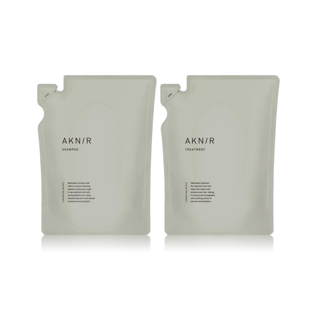 AKNIR shampoo＆treatment詰め替えset コスメ/美容のヘアケア/スタイリング(シャンプー/コンディショナーセット)の商品写真