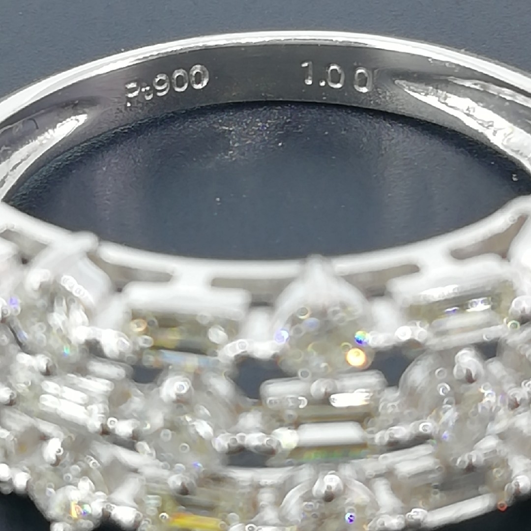 Pt900✨ダイヤ1.00ct✨リング◇バケット&ブリリアントが素敵なリング✨ レディースのアクセサリー(リング(指輪))の商品写真