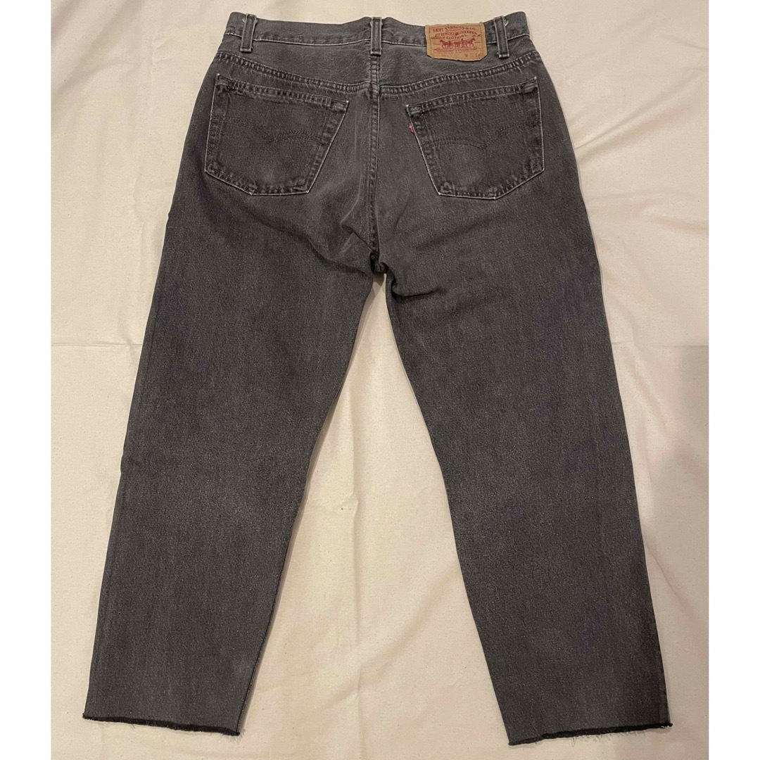 Levi's(リーバイス)の【裾カットオフ】USA リーバイス　501 先染め　ブラック　W32 メンズのパンツ(デニム/ジーンズ)の商品写真