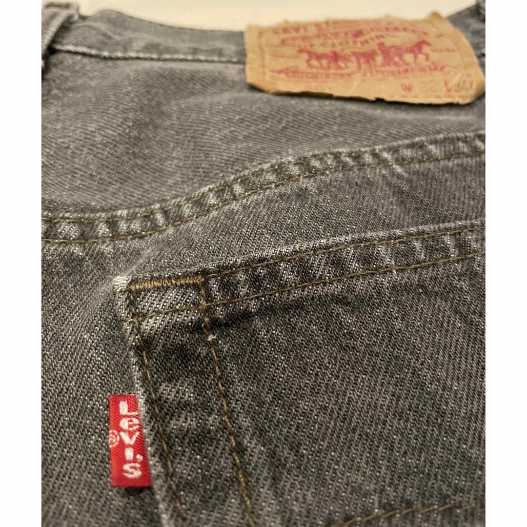 Levi's(リーバイス)の【裾カットオフ】USA リーバイス　501 先染め　ブラック　W32 メンズのパンツ(デニム/ジーンズ)の商品写真