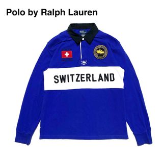 ポロラルフローレン(POLO RALPH LAUREN)の☆良品 ポロ ラルフローレン ロゴ ワッペン 鹿の子 ポロシャツ ラガーシャツ(シャツ)