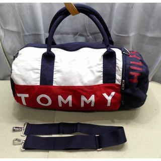 トミーヒルフィガー(TOMMY HILFIGER)のトミー ヒルフィガー　　紺×赤×白　ボストン・ショルダー　２WAYバッグ(ボストンバッグ)