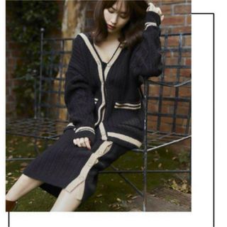 ハーリップトゥ(Her lip to)のHerlipto  Cable Knit Two Piece (ニット/セーター)