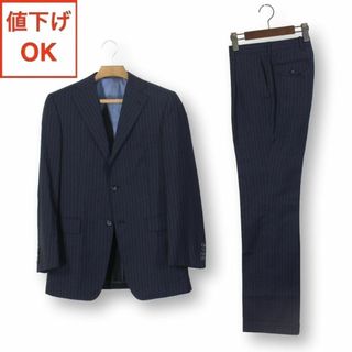 46【美品】P.S.FA スーツ Y6 メンズ M スリム体 L ネイビー 紺(セットアップ)