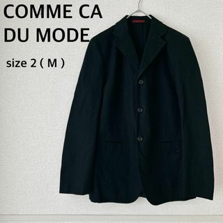 コムサデモード(COMME CA DU MODE)のCOMME CA DU MODE コットン テーラードジャケット Mサイズ 美品(テーラードジャケット)