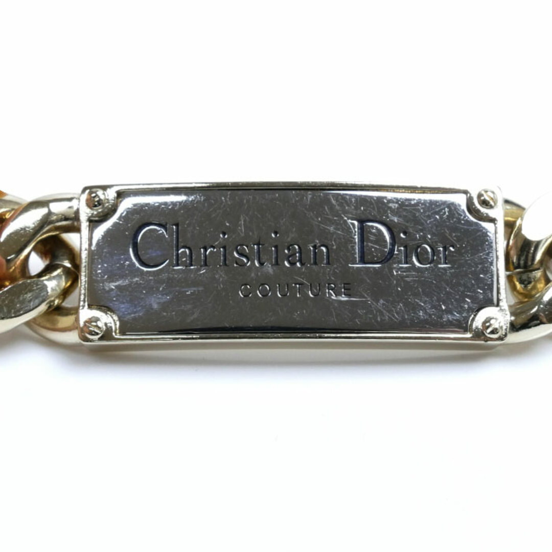 Christian Dior(クリスチャンディオール)のChristian Dior クリスチャンディオール 真鍮 COUTURE チェーンリンク ネックレス N2064HOMMT D012 165.0g 40～47cm メンズ【中古】 メンズのアクセサリー(ネックレス)の商品写真