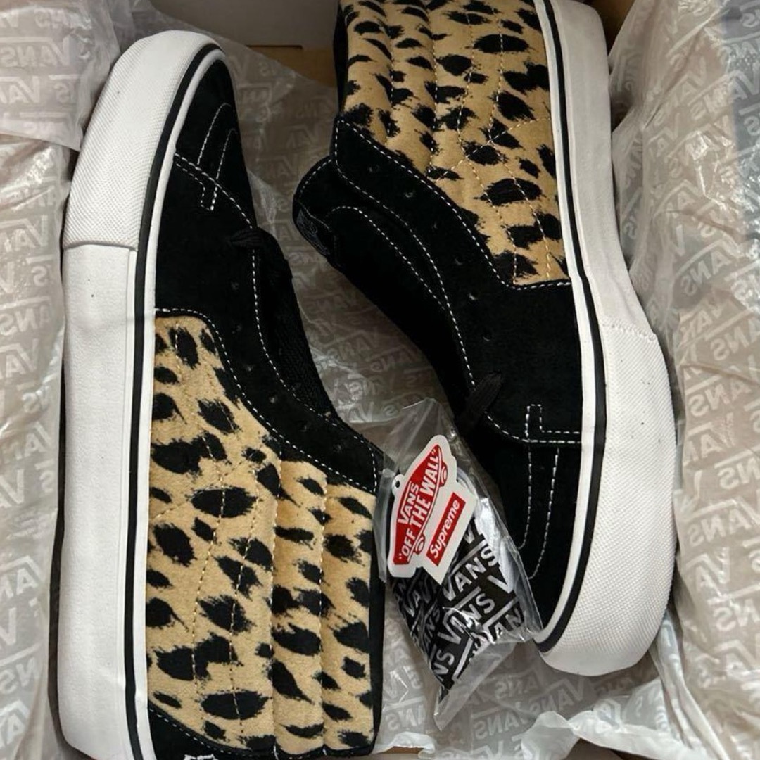 Supreme(シュプリーム)のSupreme Vans Velvet Leopard Sk8-Mid 28.5 メンズの靴/シューズ(スニーカー)の商品写真