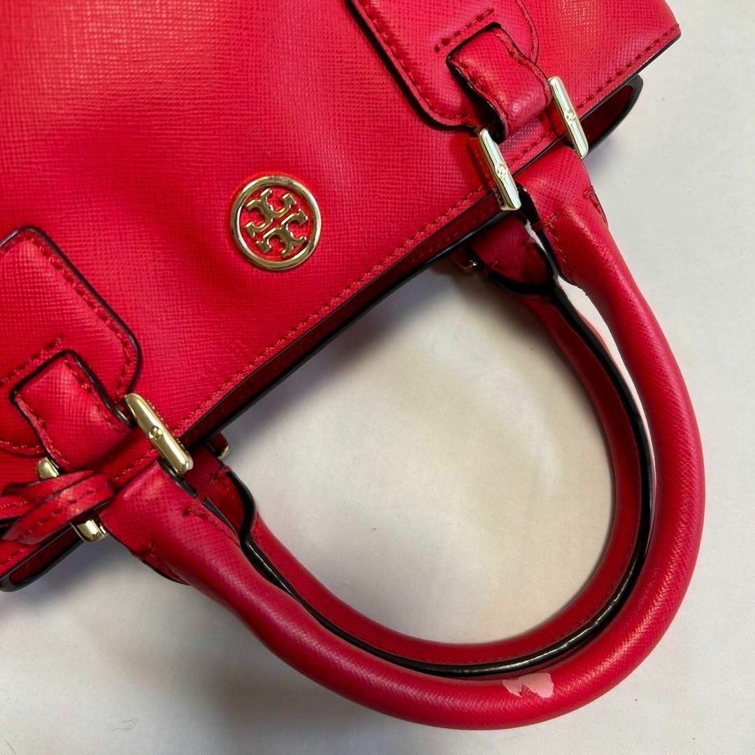 Tory Burch(トリーバーチ)の【訳あり美品】トリーバーチ ロビンソン 2way ショルダーバッグ 赤 レザー レディースのバッグ(ショルダーバッグ)の商品写真