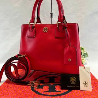 トリーバーチ(Tory Burch)の【訳あり美品】トリーバーチ ロビンソン 2way ショルダーバッグ 赤 レザー(ショルダーバッグ)