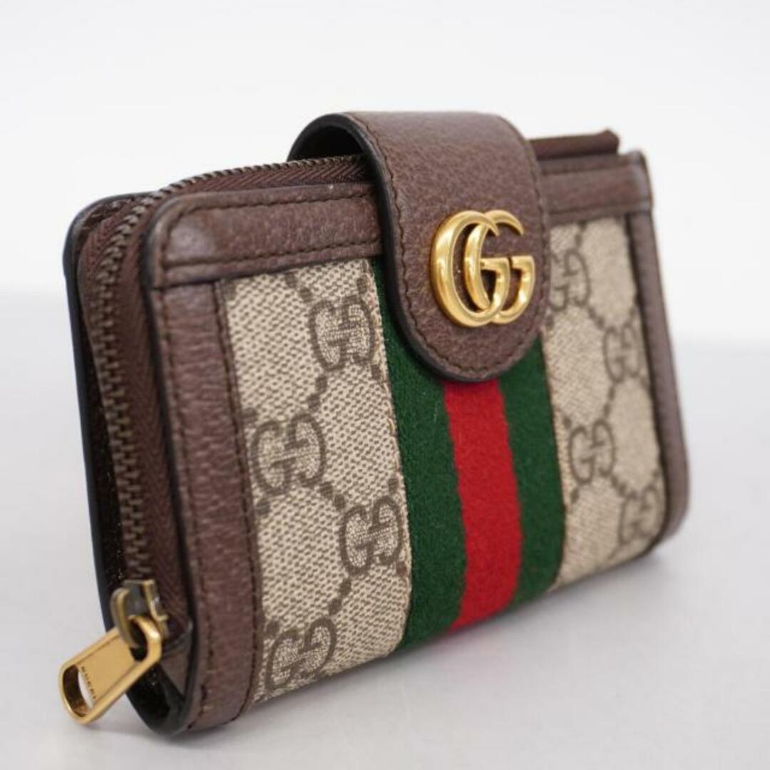 Gucci(グッチ)の【4fd3788】グッチ コインケース/オフィディア/699353 1147/PVC/ブラウン/ゴールド金具 【中古】 レディース レディースのファッション小物(コインケース)の商品写真