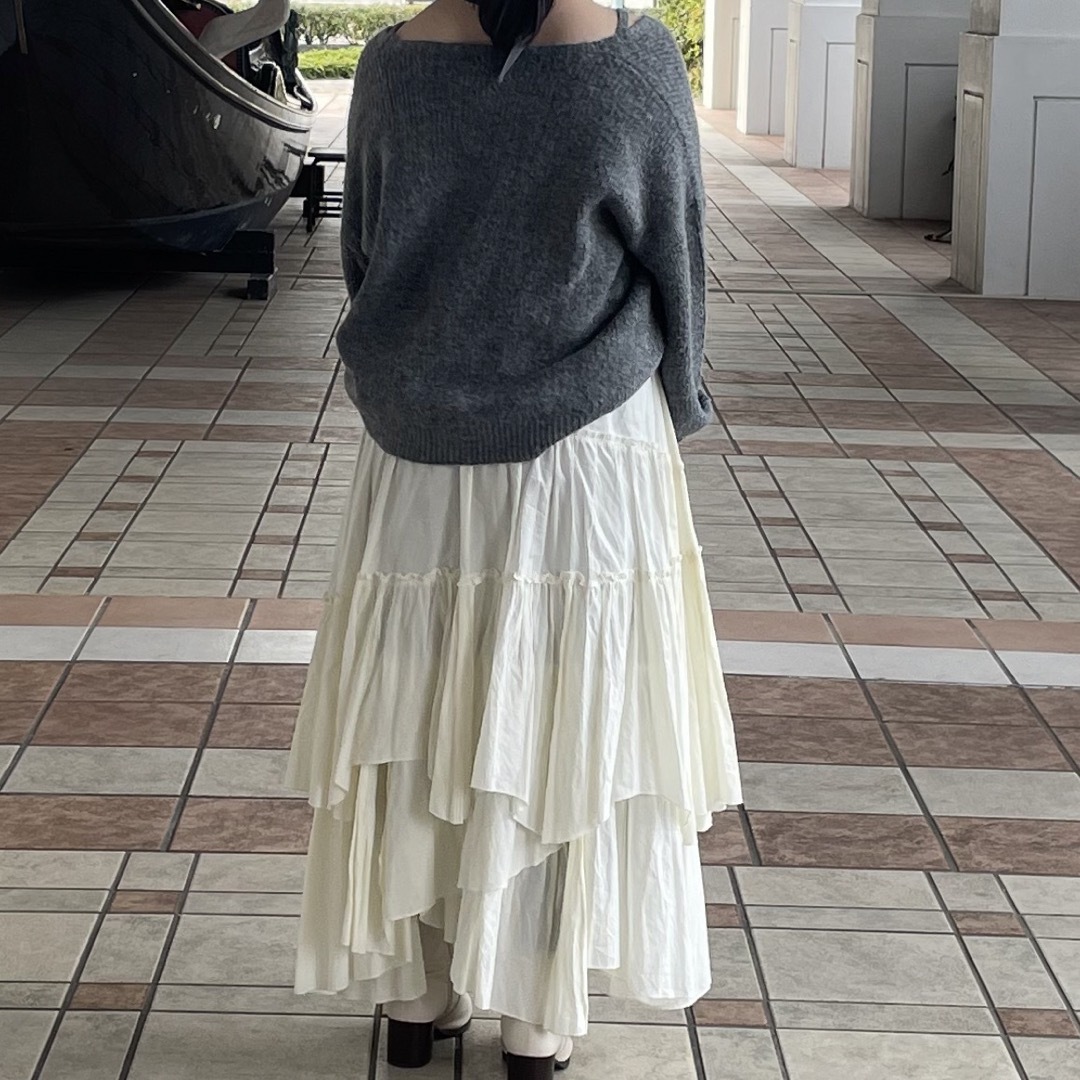 flower(フラワー)のfluffy ensemble knit2～ﾌﾗｯﾌｨｱﾝｻﾝﾌﾞﾙﾆｯﾄ2 レディースのトップス(ニット/セーター)の商品写真