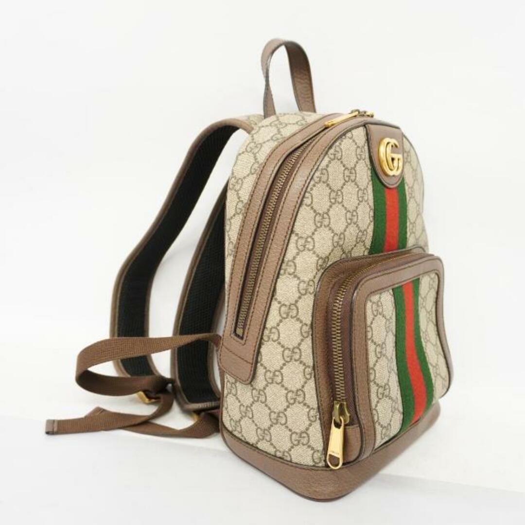 Gucci(グッチ)の【4fd3881】グッチ リュックサック/オフィディア/547965/PVC/ブラウン/ゴールド金具 【中古】 レディース レディースのバッグ(リュック/バックパック)の商品写真