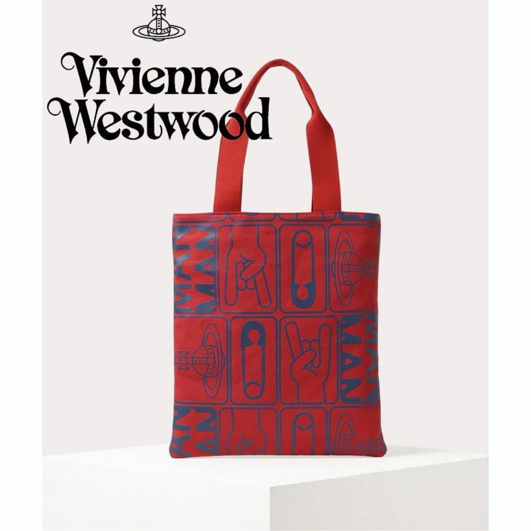 Vivienne Westwood(ヴィヴィアンウエストウッド)のヴィヴィアン vivienne westwood タグ トートバッグ 新品 現行 メンズのバッグ(ショルダーバッグ)の商品写真