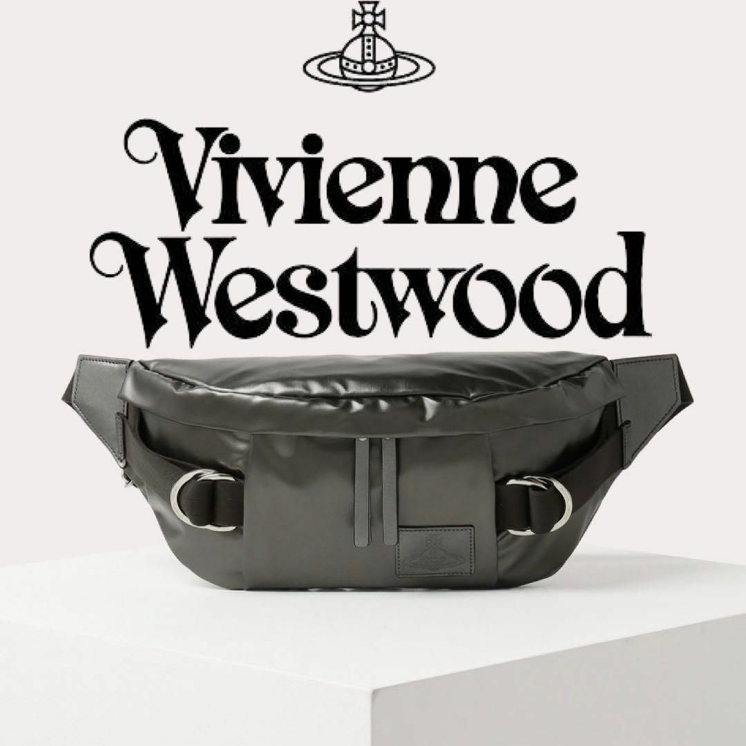 Vivienne Westwood(ヴィヴィアンウエストウッド)のヴィヴィアン メタリックユーティリティ ボディバッグ ボディーバック 新品 現行 メンズのバッグ(ボディーバッグ)の商品写真