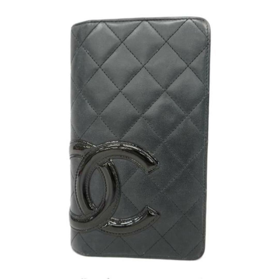 CHANEL(シャネル)の★SALE 【4fd3946】シャネル 長財布/カンボン/ラムスキン/ブラック/シルバー金具 【中古】 レディース レディースのファッション小物(財布)の商品写真