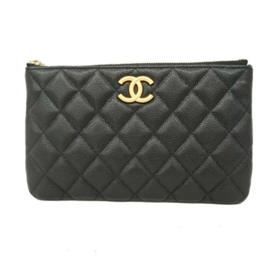 CHANEL - ☆SALE 【4fd3947】シャネル ポーチ/マトラッセ/キャビア