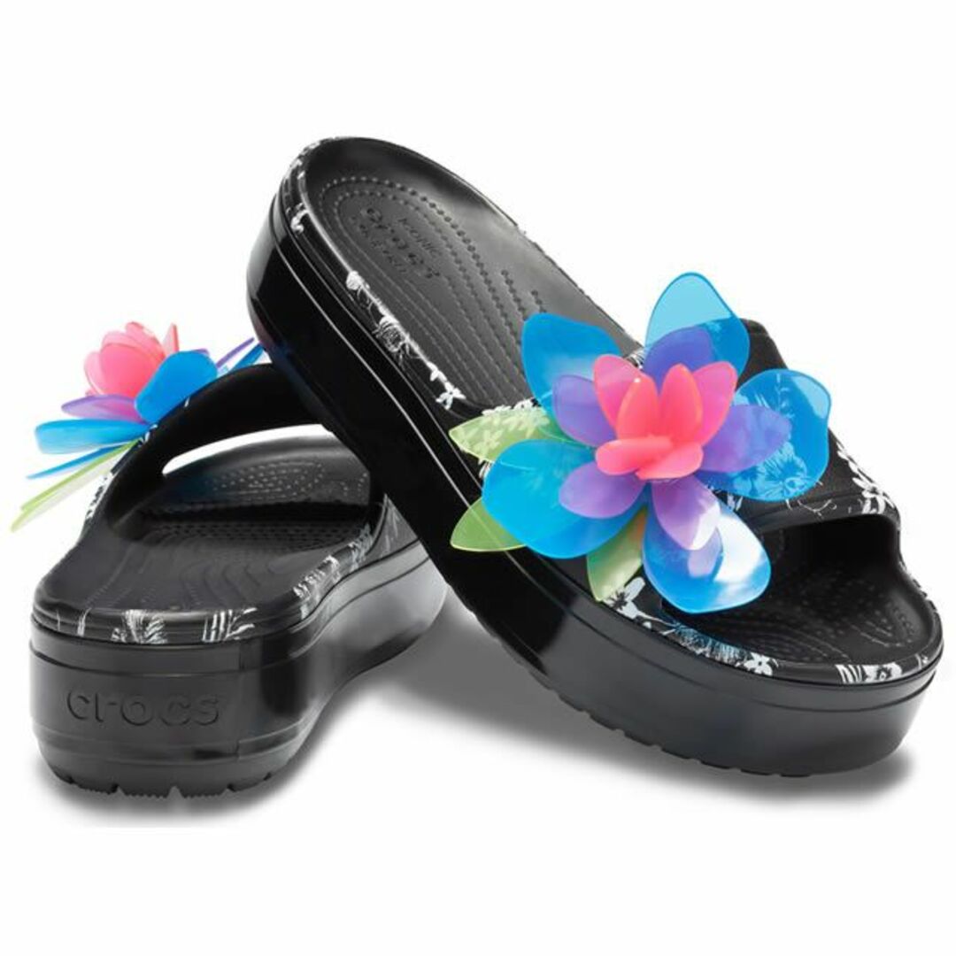 crocs(クロックス)の24cm クロックバンド プラットフォーム ハイパー トロピック スライド レディースの靴/シューズ(サンダル)の商品写真