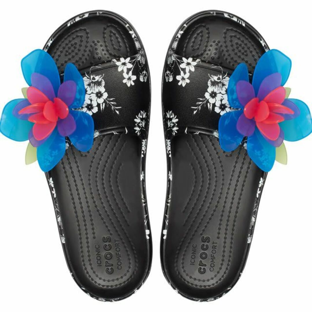 crocs(クロックス)の24cm クロックバンド プラットフォーム ハイパー トロピック スライド レディースの靴/シューズ(サンダル)の商品写真