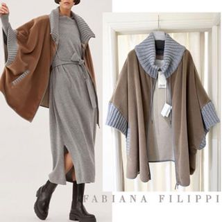 BRUNELLO CUCINELLI - K43☆美品☆極上カシミヤ&カシミヤファー BRUNELLO CUCINELLI - K43☆美品☆極上カシミヤ&カシミヤファー