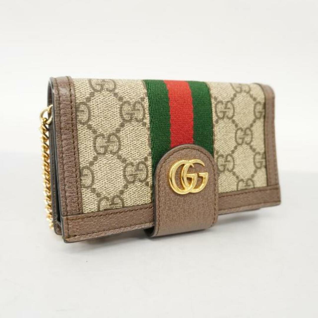 Gucci(グッチ)の★SALE 【4fd3998】グッチ/iPhoneケース/GGスプリーム/シェリーライン/オフィディア/523163 496334/PVC/レザー/ブラウン/ゴールド金具 【中古】 レディース レディースのファッション小物(その他)の商品写真