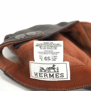 Hermes - 【美品】 エルメス ディアスキン カシミヤ キャップ メンズ