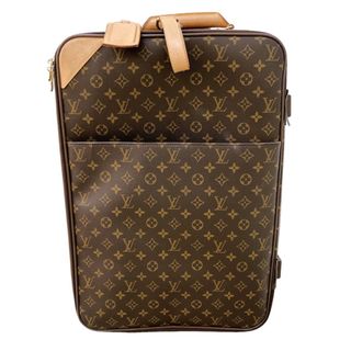 ルイヴィトン(LOUIS VUITTON)の　ルイ・ヴィトン LOUIS VUITTON ペガス 55 M23294 ブラウン　ゴールド金具 モノグラム×キャンバス ユニセックス キャリーバッグ(スーツケース/キャリーバッグ)