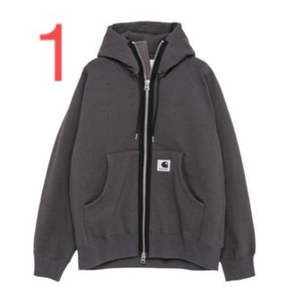 カーハート(carhartt)のCarhartt sacai サカイ カーハート フルジップパーカー グレー(パーカー)