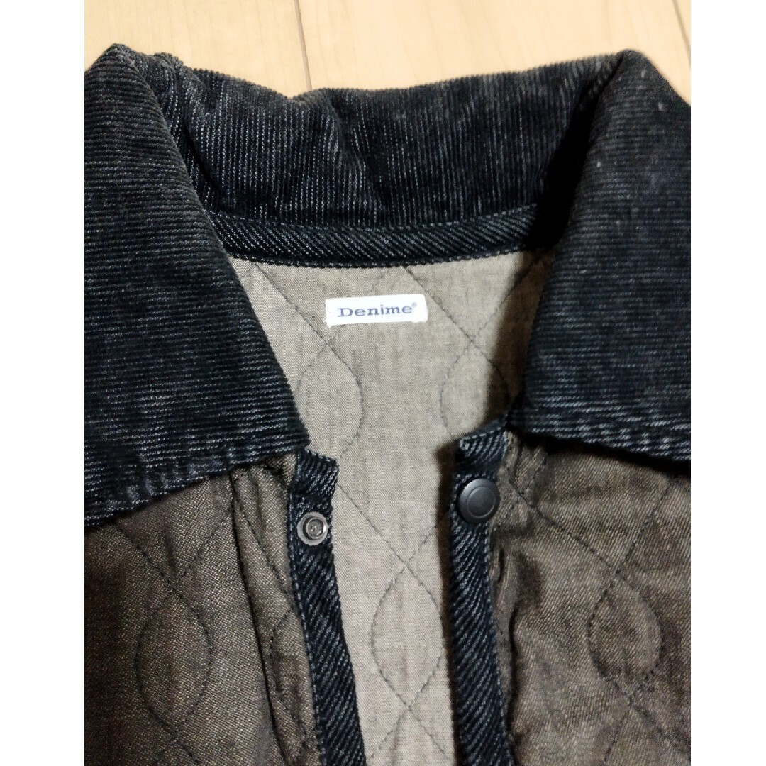 DENIME(ドゥニーム)のDENIME 旧ドゥニーム キルティングジャケット サイズ38S 襟コーデュロイ メンズのジャケット/アウター(その他)の商品写真