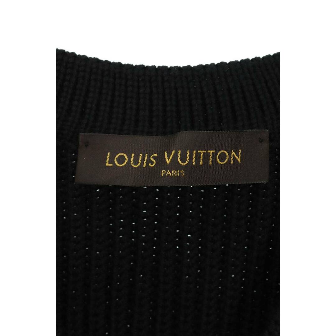 LOUIS VUITTON(ルイヴィトン)のルイヴィトン  17AW  HDN68WDJY レザー編み込みVネックニット メンズ XS メンズのトップス(ニット/セーター)の商品写真