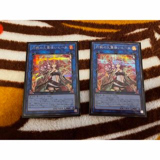 ユウギオウ(遊戯王)の灼熱の火霊使いヒータ　シークレットレア2枚(シングルカード)