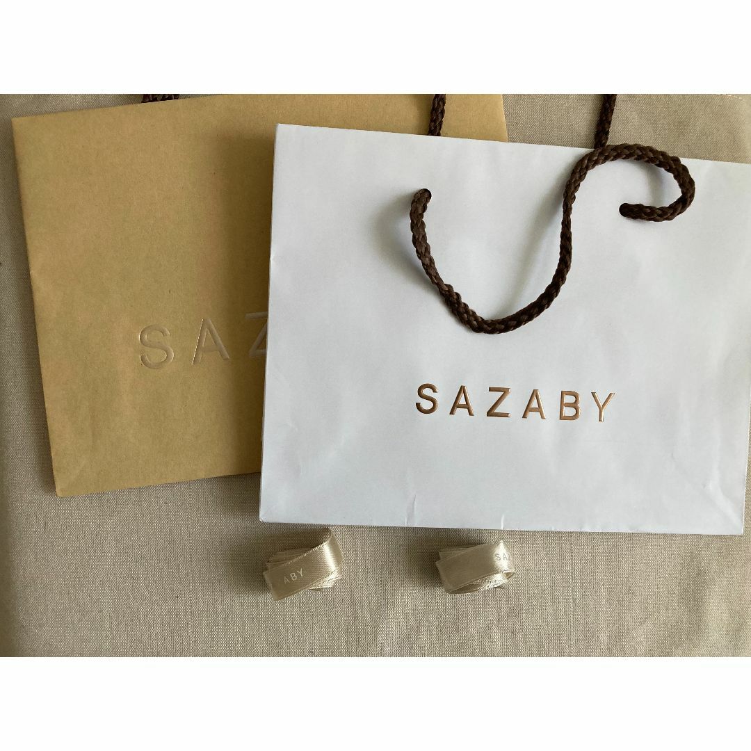 SAZABY(サザビー)のサザビー/SAZABY 紙袋 ショップバッグ ショップ袋 リボン ショッパー レディースのバッグ(ショップ袋)の商品写真
