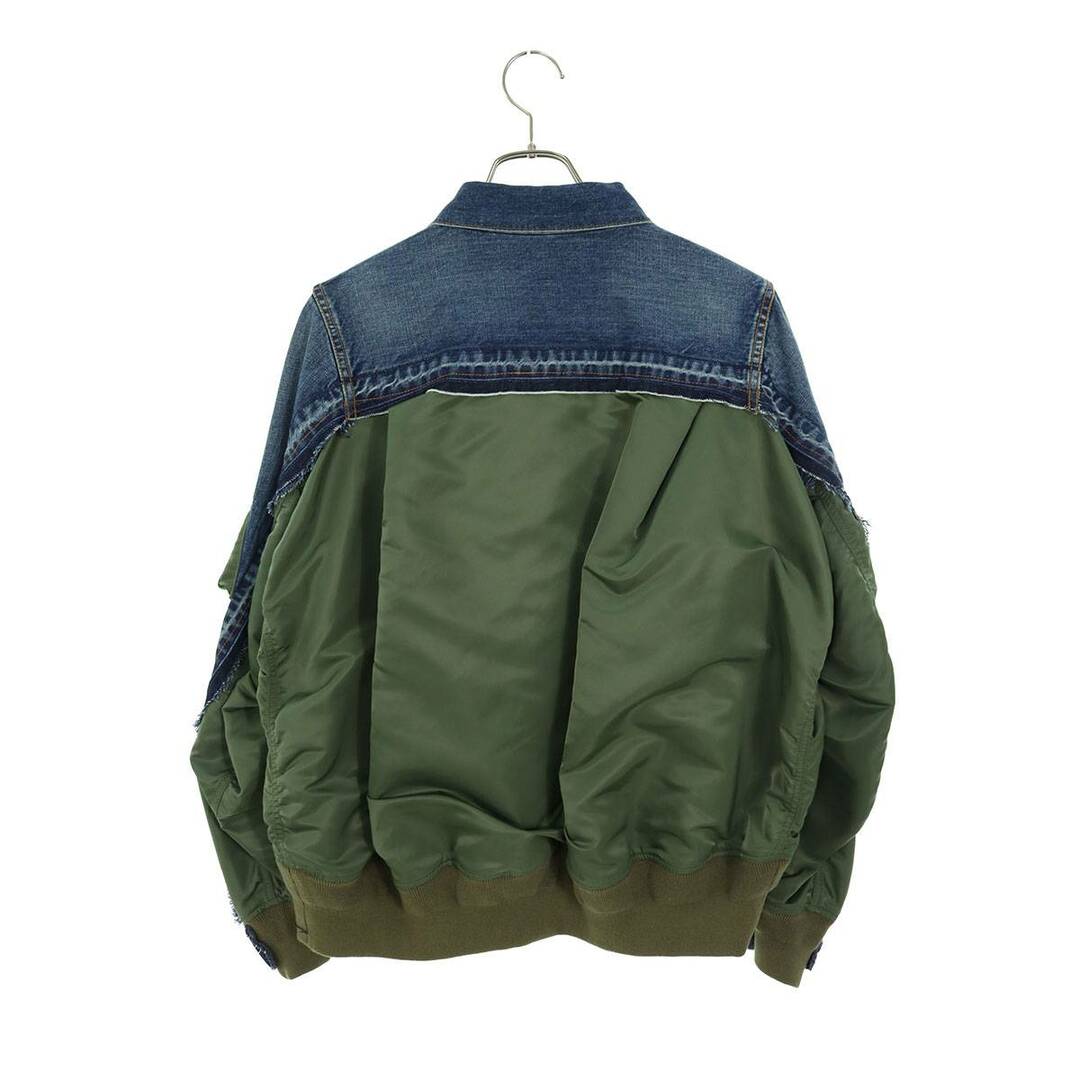 sacai(サカイ)のサカイ  19-04571 MA1ドッキングデニムジャケット レディース 3 レディースのジャケット/アウター(Gジャン/デニムジャケット)の商品写真