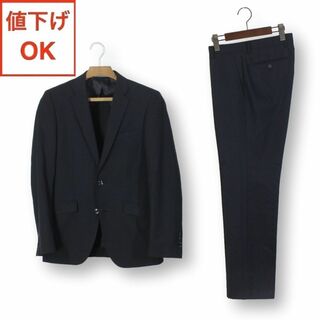 47【極美品】P.S.FA スーツ Y6 メンズ M スリム体 L ブラック 黒(セットアップ)