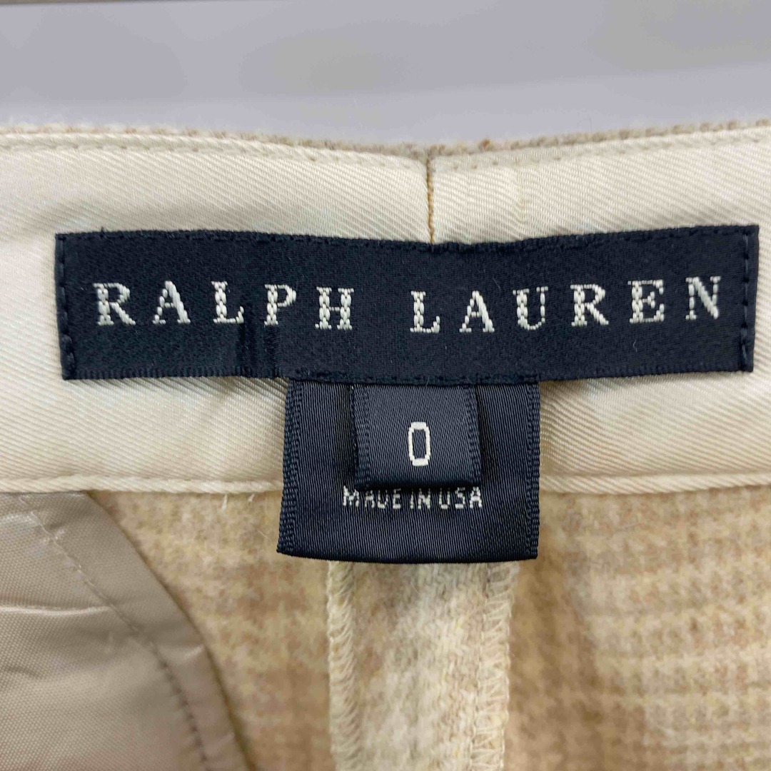 Ralph Lauren(ラルフローレン)のRalph Lauren レディース ラルフローレン スラックスパンツ　チェック　ベージュ レディースのパンツ(カジュアルパンツ)の商品写真