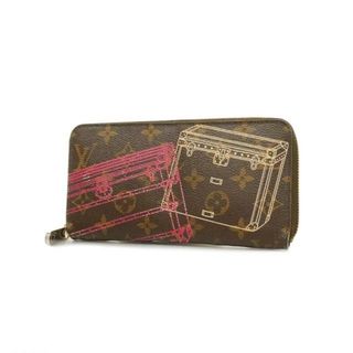 ルイヴィトン(LOUIS VUITTON)の【4fd4162】ルイヴィトン 長財布/モノグラム/ポートフォリオ/ジッピーウォレット/M58507/ブラウン【中古】レディース(財布)