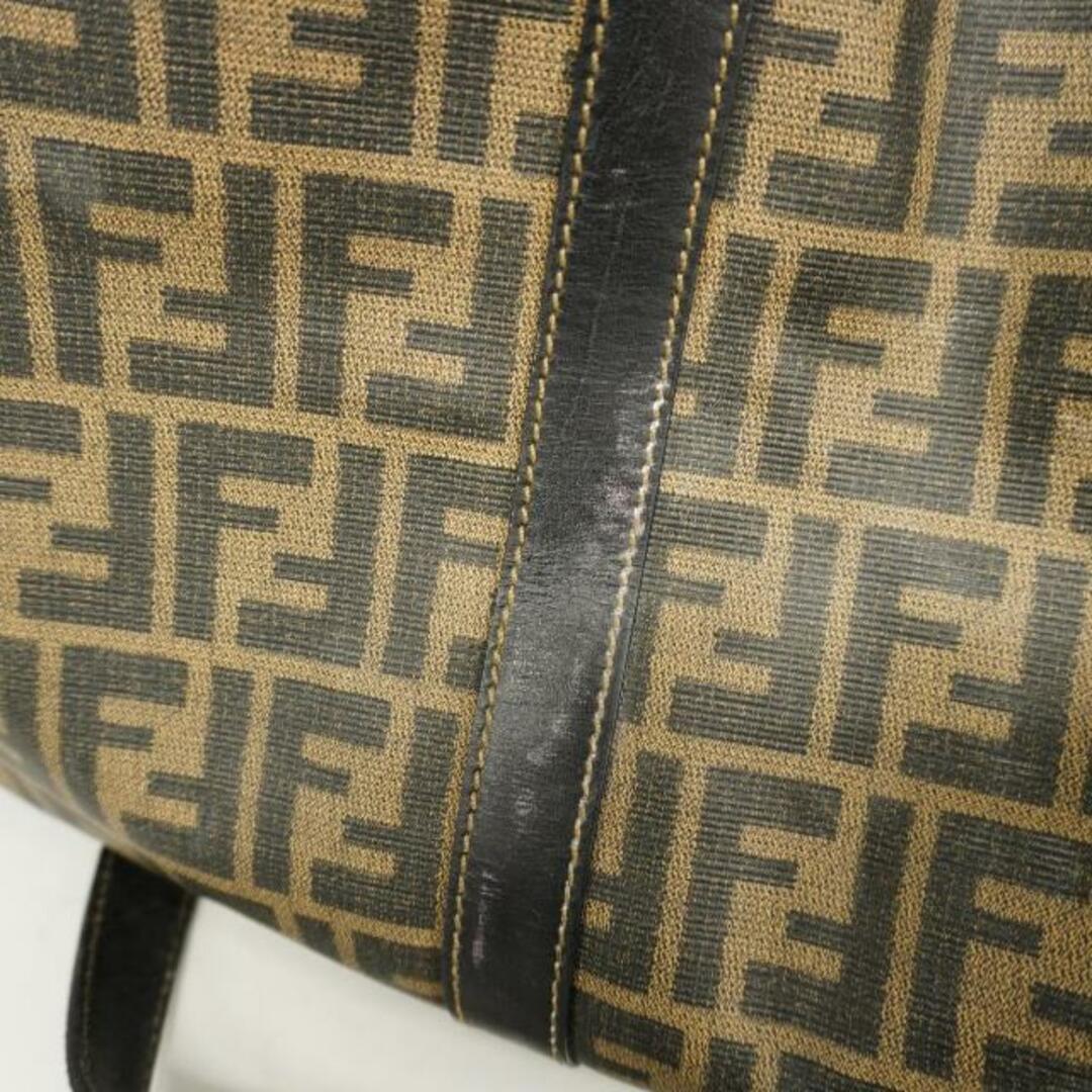 FENDI(フェンディ)の【4fd4236】フェンディ ボストンバッグ/ズッカ/PVC/レザー/ブラウン/ブラック/ゴールド金具 【中古】 メンズ/レディース/ユニセックス レディースのバッグ(ボストンバッグ)の商品写真