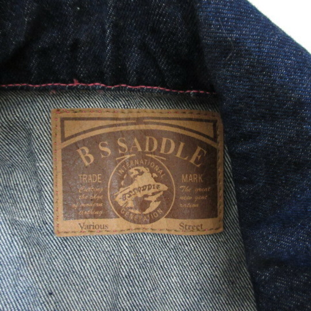 other(アザー)のビーエスサドル B.S.SADDLE デニム ジャケット L インディゴ  レディースのジャケット/アウター(Gジャン/デニムジャケット)の商品写真