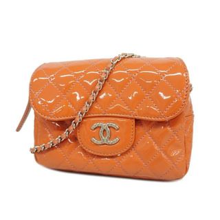 シャネル(CHANEL)の★SALE 【4fd4265】シャネル ショルダーウォレット/マトラッセ/ブリリアント/チェーンショルダー/パテントレザー/ピンク/シルバー金具 【中古】 レディース(財布)