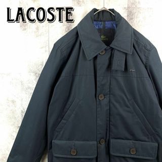 LACOSTE - ラコステ コットン フィールドジャケット ワンポイントロゴ ダークグレー M