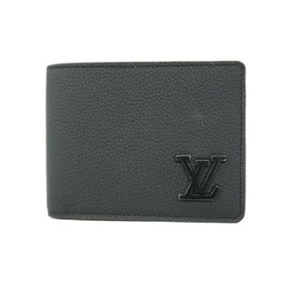 ルイヴィトン(LOUIS VUITTON)の【4fd4123】ルイヴィトン 財布/LVアエログラム/ポルトフォイユミュルティプル/M69829/ブラック【中古】メンズ(財布)