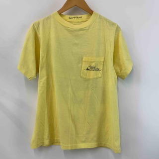 MICHIGAN メンズ  Tシャツ半袖 イエロー バックプリント(Tシャツ/カットソー(半袖/袖なし))
