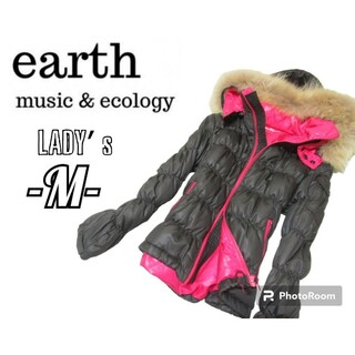 earth music & ecology - M◇earth&music ecology◇ダウンジャケット 毛皮&フード取外可