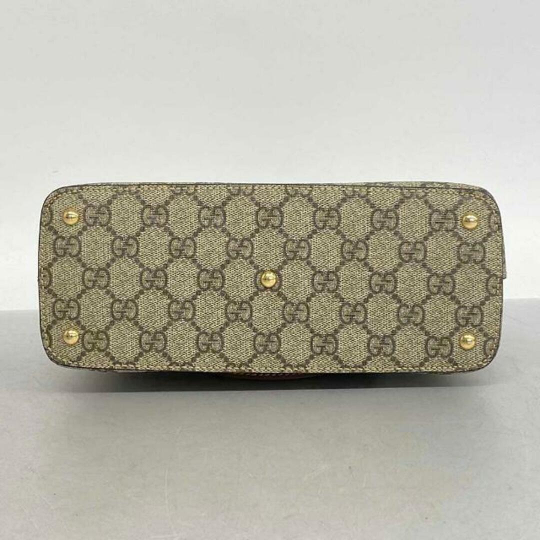 Gucci(グッチ)の【4fd3977】グッチ ツーウェイバッグ/GGスプリーム/453177/PVC/レザー/ブラウン/ゴールド金具 【中古】 レディース レディースのバッグ(その他)の商品写真