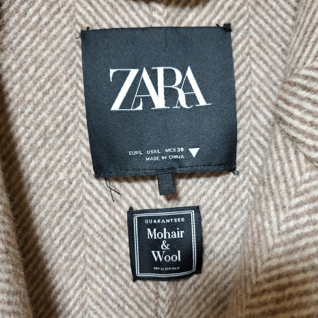 ZARA(ザラ)のZARA レディース ロングチェスターコート L レディースのジャケット/アウター(ロングコート)の商品写真