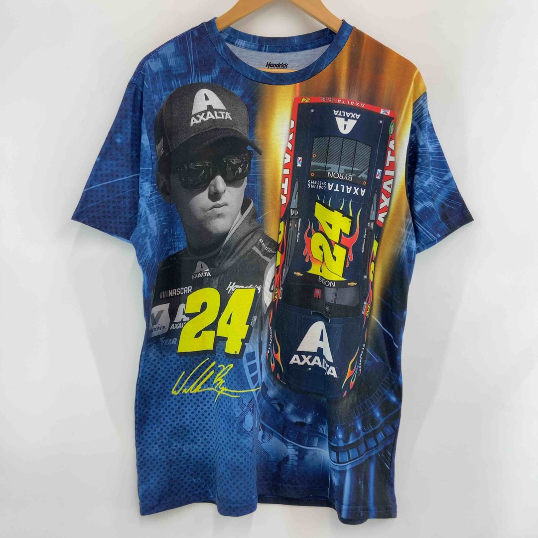 Hendrick MOTOR SPORTS メンズ  Tシャツ半袖 ブルー系 プリント メンズのトップス(Tシャツ/カットソー(半袖/袖なし))の商品写真