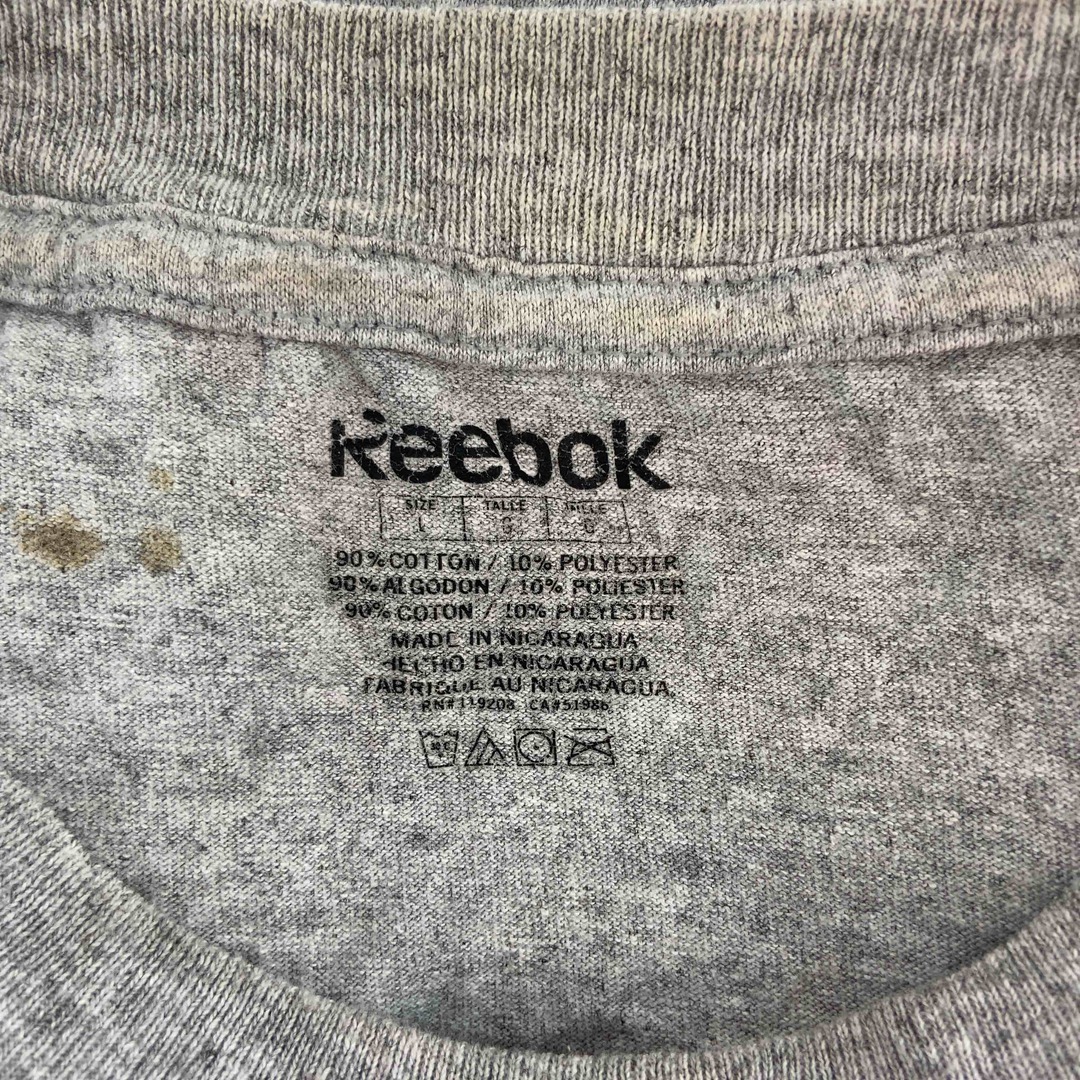 Reebok(リーボック)のReebok メンズ リーボック　プリント Tシャツ　ロンT　半袖　グレー メンズのトップス(Tシャツ/カットソー(半袖/袖なし))の商品写真