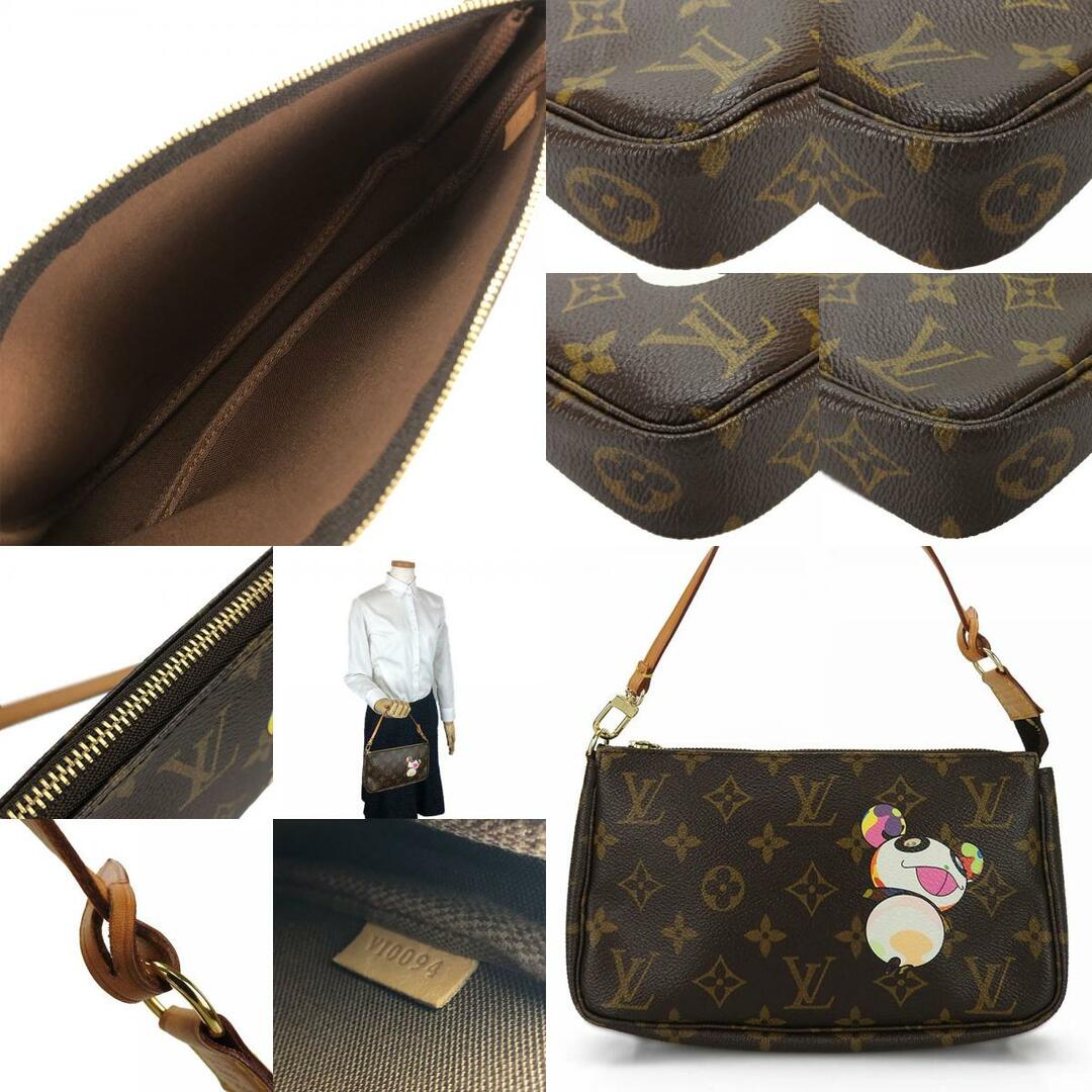 LOUIS VUITTON(ルイヴィトン)の【中古】 ルイ・ヴィトン アクセサリーポーチ ポシェット ・アクセソワール M51981 モノグラムキャンバス ブラウン - パンダ 村上 LV レディース 女性 LOUIS VUITTON レディースのファッション小物(ポーチ)の商品写真