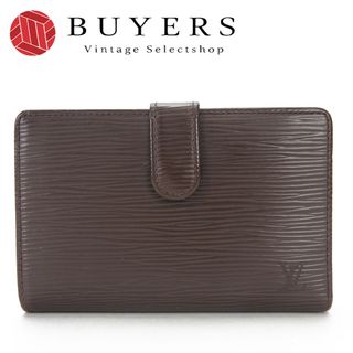 ルイヴィトン(LOUIS VUITTON)の【中古】 ルイ・ヴィトン 二つ折り財布 ポルトフォイユヴィエノワ M6324D エピレザー ブラウン モカ がま口 LV レディース 女性 LOUIS VUITTON(財布)